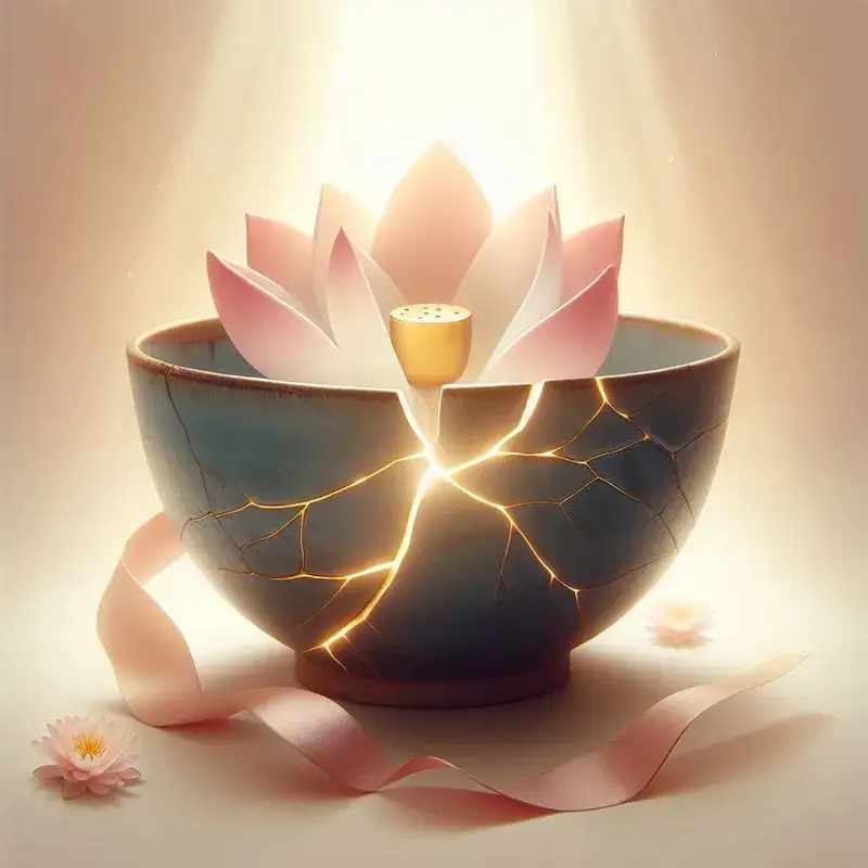 A kintsugi bowl