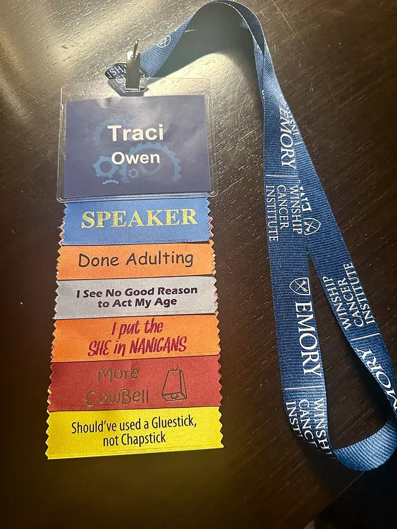 Traci's speaker lanyard