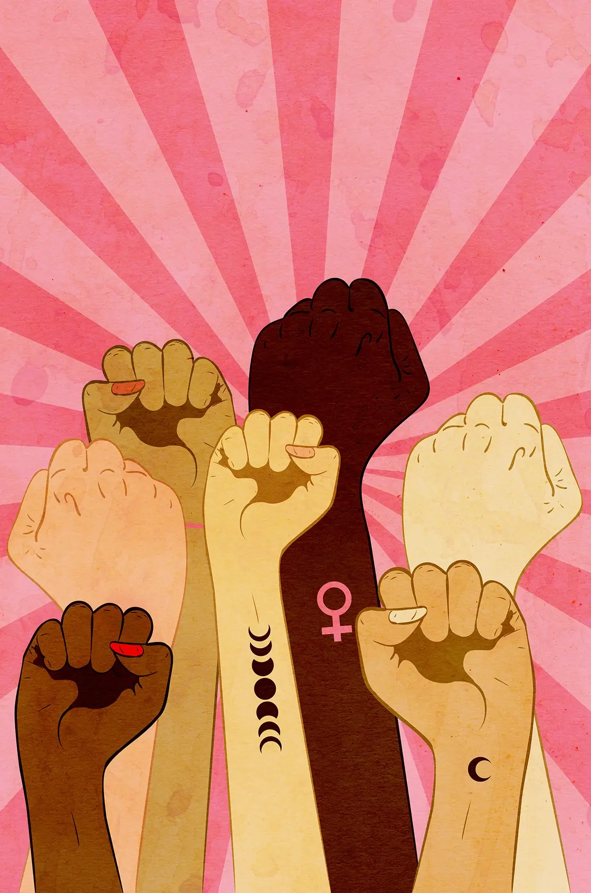 Several firsts raised in support of women's rights. 