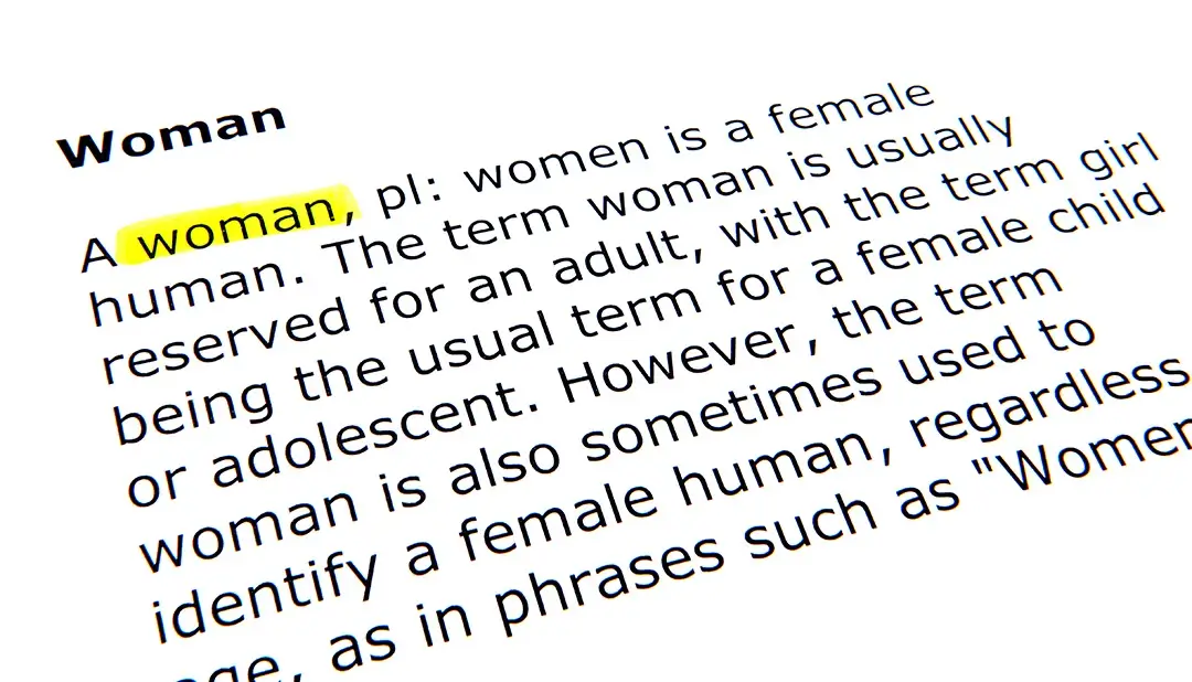 The definition of a woman